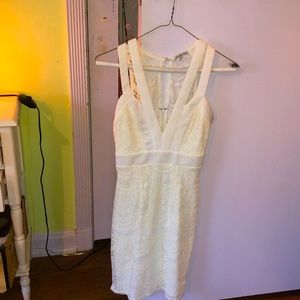 Elegant White Lace Dress